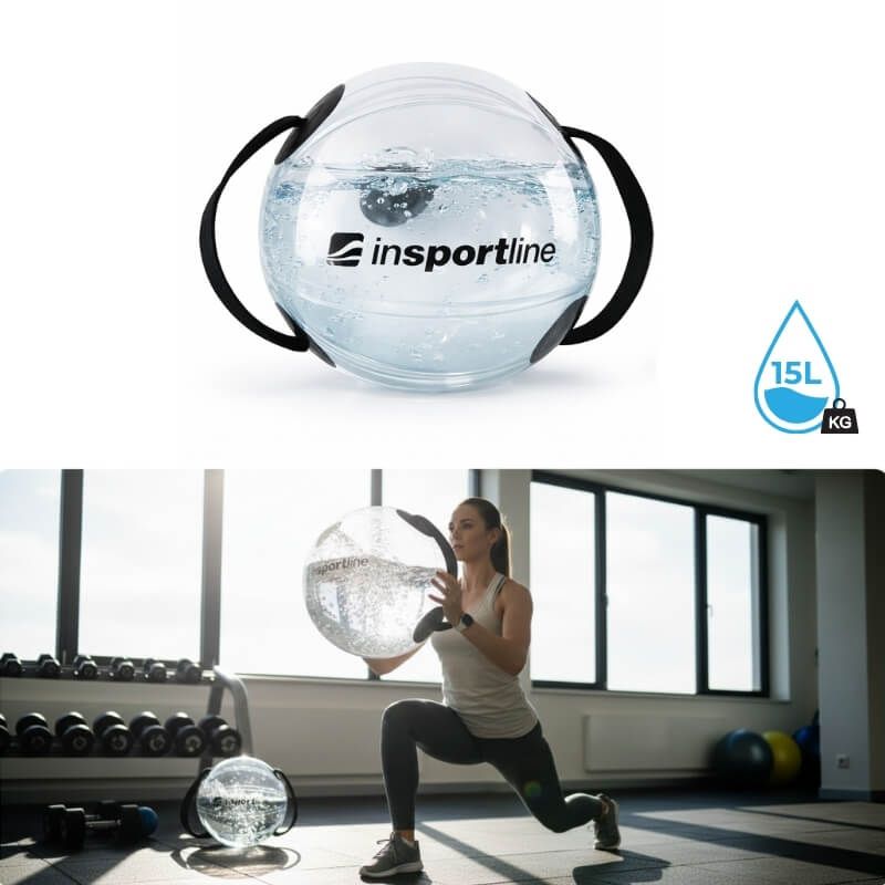 INSPORTLINE - VÍZZEL TÖLTHETŐ SÚLYLABDA FLOWBALL 30 CM / MAX. 15 KG