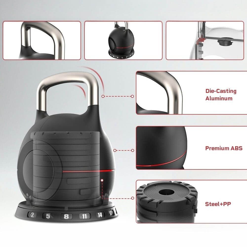 INSPORTLINE - ÁLLÍTHATÓ XTRABELL HARANGSÚLY 2-20 KG