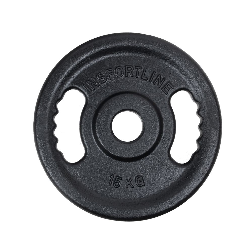 INSPORTLINE - ÖNTÖTTVAS OLIMPIAI SÚLYTÁRCSA CASTBLACK OL 15 KG 50 MM