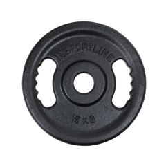 INSPORTLINE - ÖNTÖTTVAS OLIMPIAI SÚLYTÁRCSA CASTBLACK OL 15 KG 50 MM
