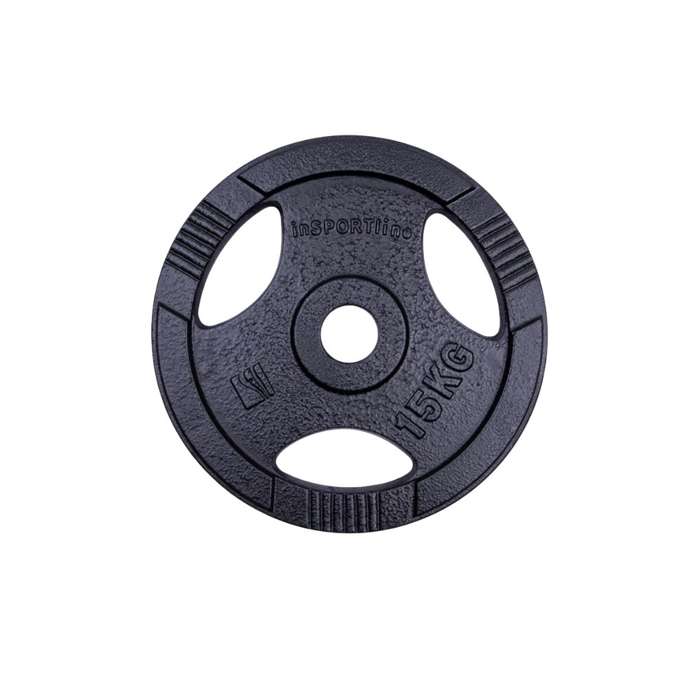INSPORTLINE - ÖNTÖTTVAS OLIMPIAI SÚLYTÁRCSA HAMERTON BLACK 15 KG 50 MM