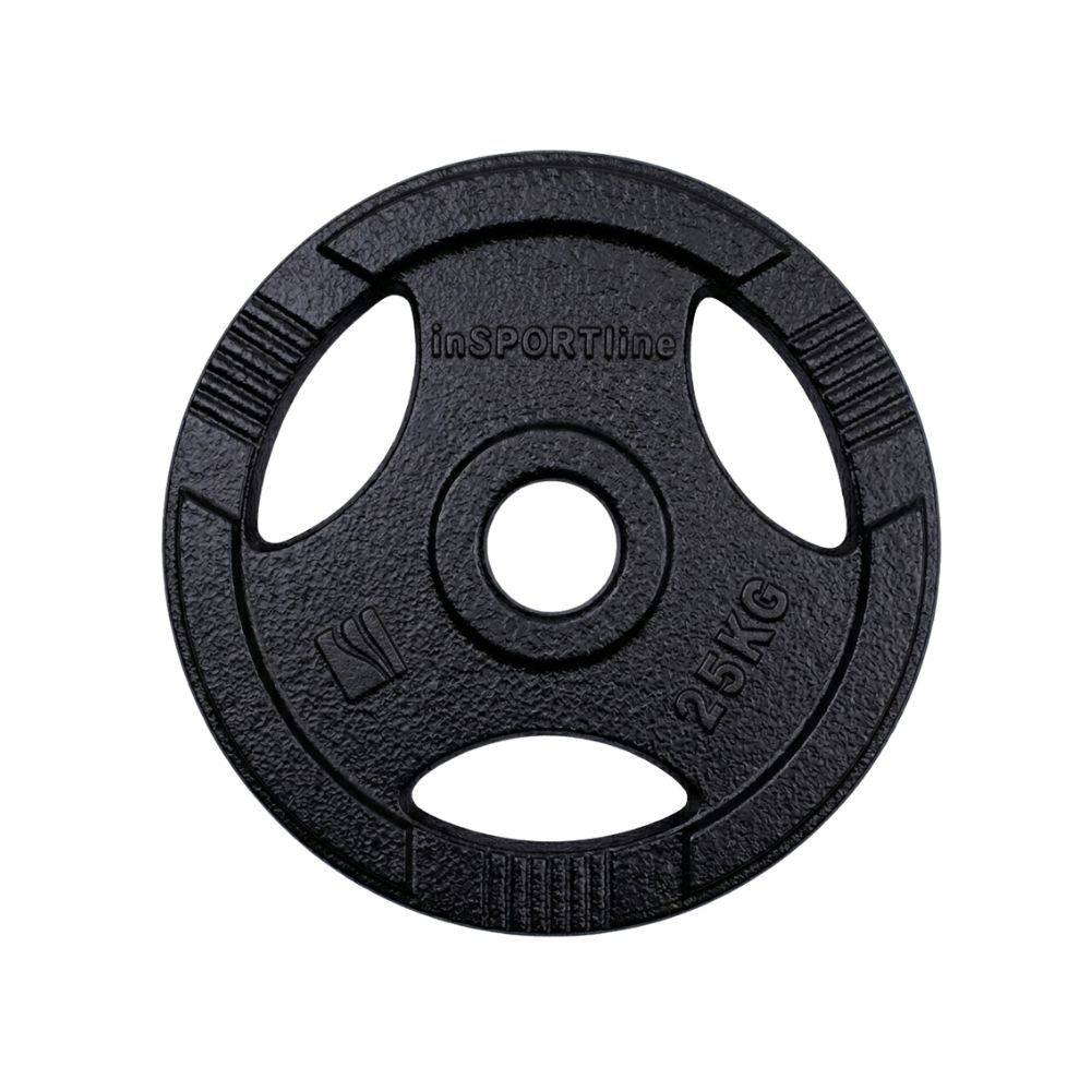 INSPORTLINE - ÖNTÖTTVAS OLIMPIAI SÚLYTÁRCSA HAMERTON BLACK 25 KG 50 MM