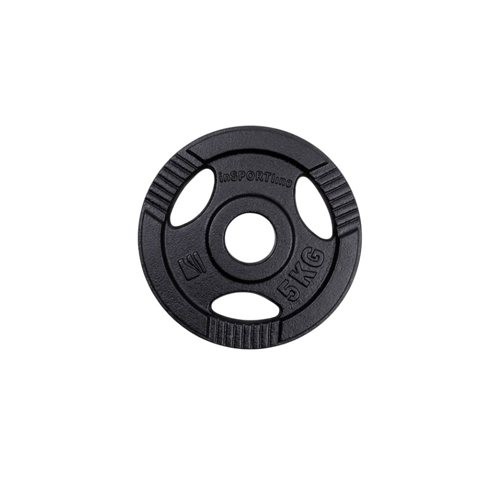 INSPORTLINE - ÖNTÖTTVAS OLIMPIAI SÚLYTÁRCSA HAMERTON BLACK 5 KG 50 MM