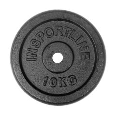 INSPORTLINE - ÖNTÖTTVAS SÚLYZÓTÁRCSA CASTBLACK 10 KG 30 MM