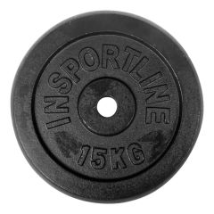 INSPORTLINE - ÖNTÖTTVAS SÚLYZÓTÁRCSA CASTBLACK 15 KG