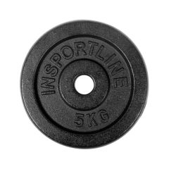 INSPORTLINE - ÖNTÖTTVAS SÚLYZÓTÁRCSA CASTBLACK 5 KG 30 MM