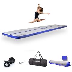 INSPORTLINE - AIRTRACK ELEKTROMOS PUMPÁVAL AIRSTUNT 500X100X10 CM - FEHÉR-KÉK