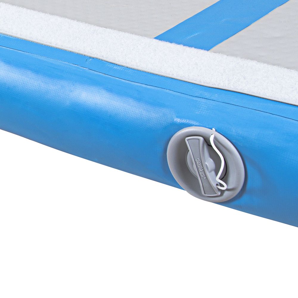 INSPORTLINE - AIRTRACK KÉZI PUMPÁVAL AIRSTUNT 400X100X10 CM - FEHÉR-KÉK