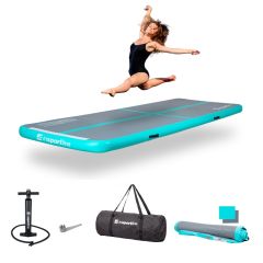 INSPORTLINE - AIRTRACK KÉZI PUMPÁVAL AIRSTUNT 500X100X10 CM - SZÜRKE