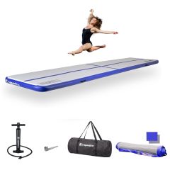 INSPORTLINE - AIRTRACK KÉZI PUMPÁVAL AIRSTUNT 500X100X10 CM - FEHÉR-KÉK