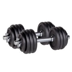 INSPORTLINE - EGYKEZES SÚLYZÓ SZETT CASTBLACK 2X20 KG