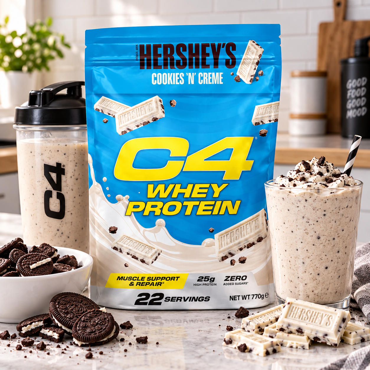 CELLUCOR - C4 WHEY PROTEIN - HERSHEY'S SÜTIKRÉM - 770 G 
