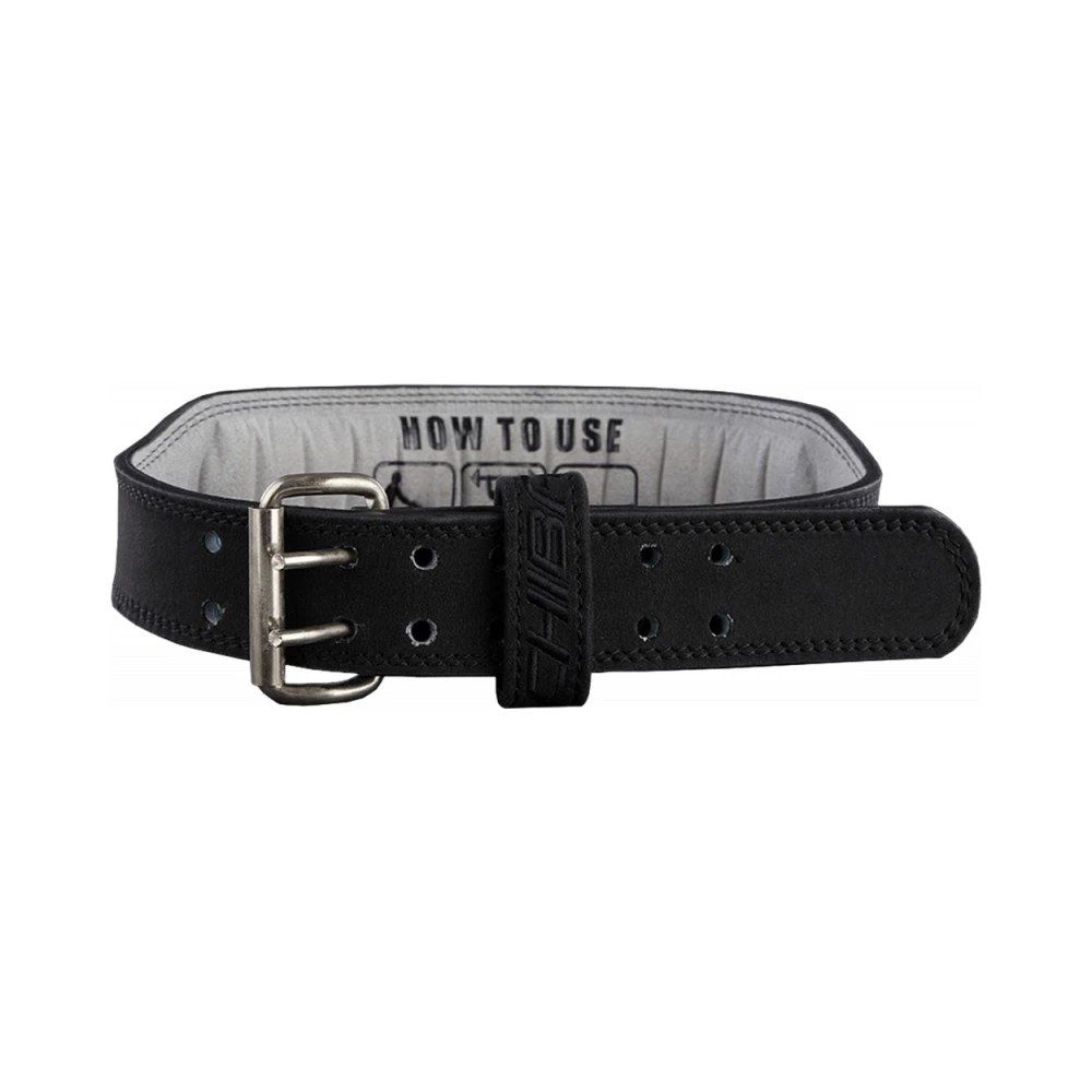 CHIBA GLOVES - 40810 LEATHER TRAINING BELT - BLACK/BLACK