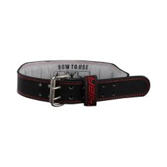 CHIBA GLOVES - 40810 LEATHER TRAINING BELT - BLACK/RED