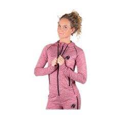GORILLA WEAR - WOMENS SHAWNEE ZIPPED HOODIE MIXED RED