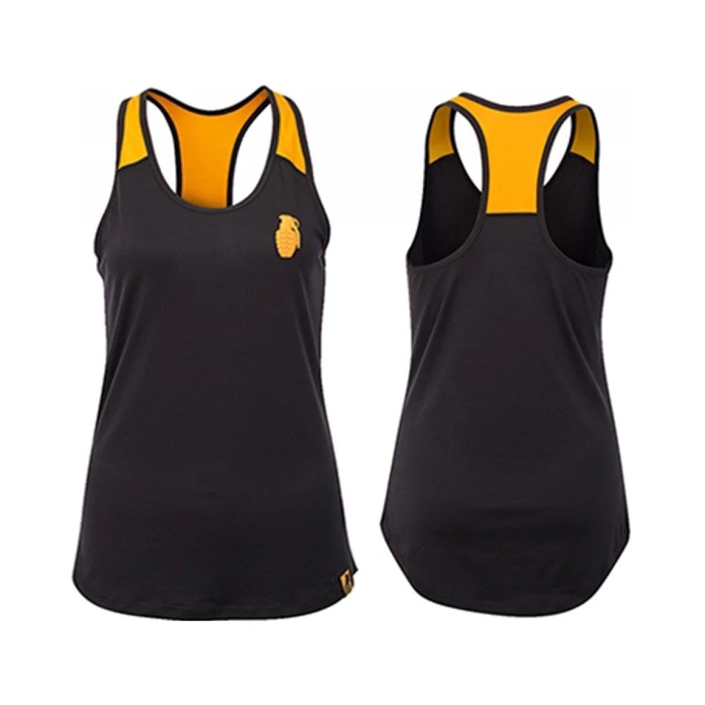GRENADE - WOMENS TANK - BLACK/ORANGE