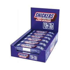 SNICKERS - HIGH PROTEIN LOW SUGAR BAR - MILK CHOCOLATE - 12 X 45 G