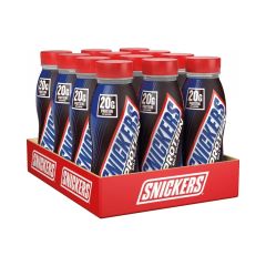 SNICKERS - HIGH PROTEIN MILK DRINK - CHOCOLATE, MALT, PEANUT & CARAMEL FLAVOUR - 12 X 250 ML