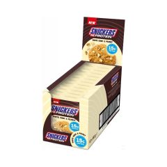 SNICKERS - WHITE HIGH PROTEIN COOKIE - WHITE CHOC & PEANUT - 12 X 60 G