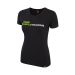 MUSCLEPHARM - WOMENS CREW NECK MISS MUSCLEPHARM TEE BLACK-LIME GREEN - MPLTS414