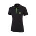 MUSCLEPHARM - WOMENS EMBROIDERED POLO SHIRT BLACK - GREEN - MPLTS470