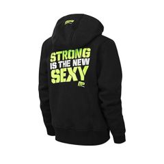 MUSCLEPHARM - WOMENS FULL ZIP HOODED STRONG IS THE NEW SEXY SWEAT BLACK - LIME - MPLSWT468