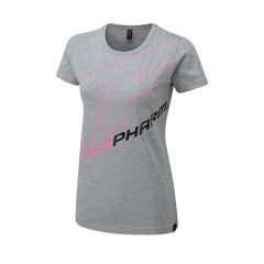 MUSCLEPHARM - WOMENS OUTLINE LOGO TEE GREY - MPLTS487