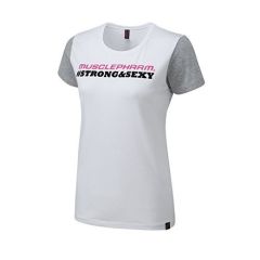 MUSCLEPHARM - WOMENS STRONG & SEXY T-SHIRT WHITE - MPLTS486