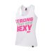 MUSCLEPHARM - WOMENS VEST STRONG IS THE NEW SEXY WHITE - MPLVST432