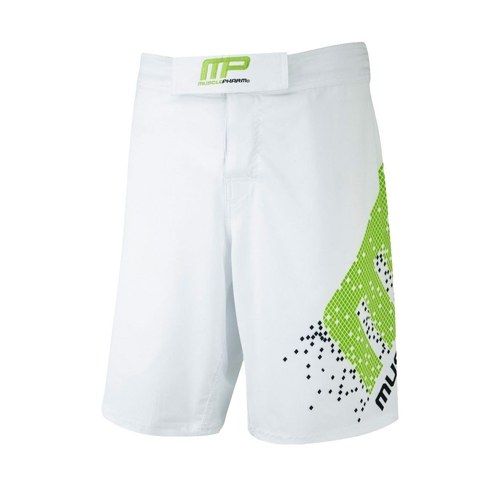 MUSCLEPHARM - WOVEN SHORT PIXEL WHITE - LIME - MPSHO421
