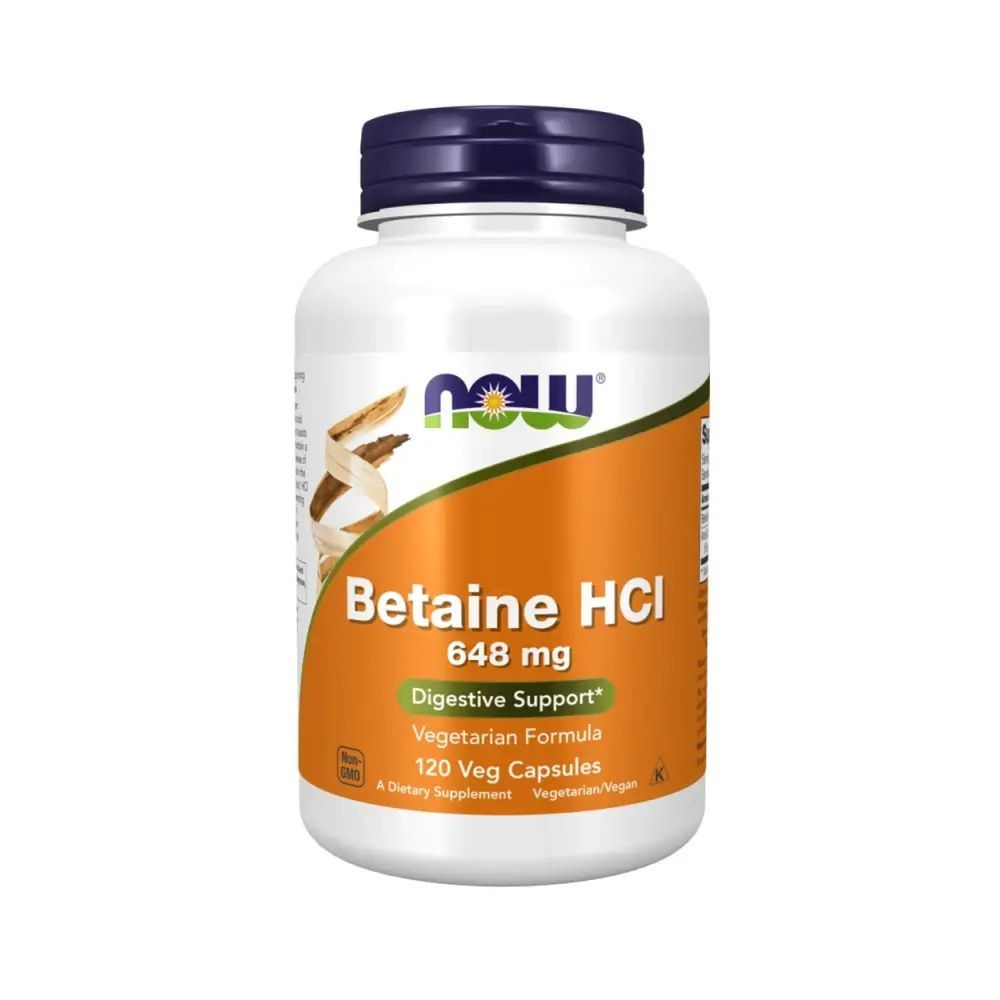 NOW - BETAINE HCL - 120 KAPSZULA