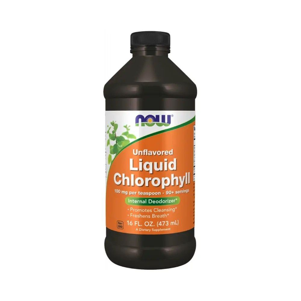 NOW - CHLOROPHYLL LIQUID - ÍZESÍTETLEN - 473 ML
