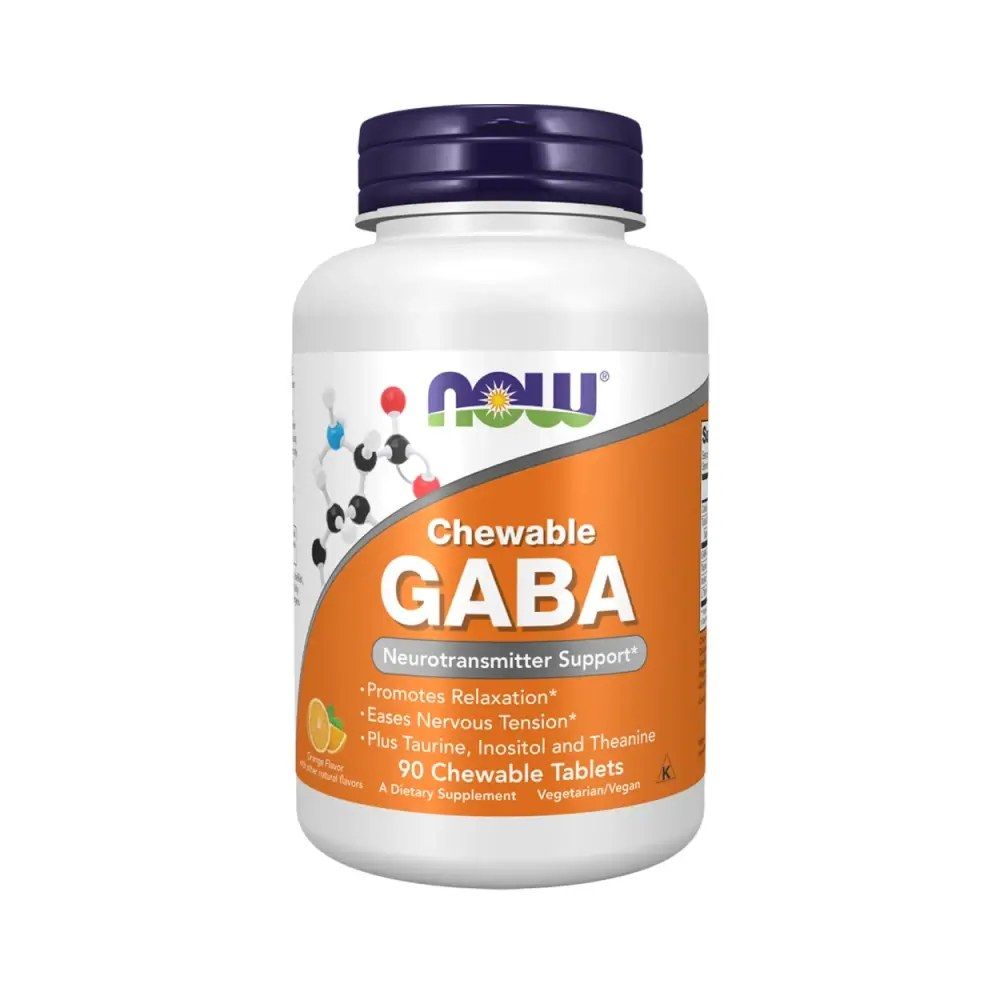NOW - GABA CHEWABLE - ORANGE - 90 TABLETTA