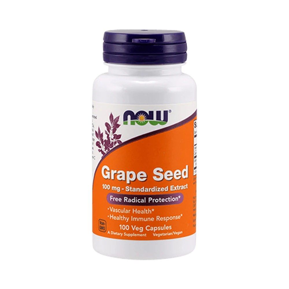NOW - GRAPE SEED 100 MG STANDARDIZED EXTRACT - 100 KAPSZULA