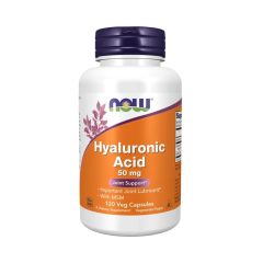 NOW - HYALURONIC ACID 50MG + MSM - 120 KAPSZULA