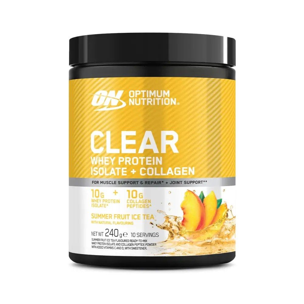 OPTIMUM NUTRITION - CLEAR WHEY PROTEIN ISOLATE + COLLAGEN - 240 G