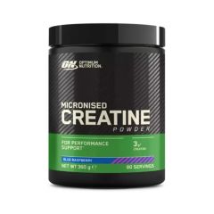 OPTIMUM NUTRITION - MICRONISED CREATINE POWDER - FLAVOURED - BLUE RASPBERRY - 360 G