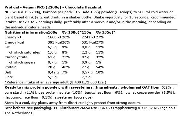 PROFUEL - VEGAIN PRO - 2200 G