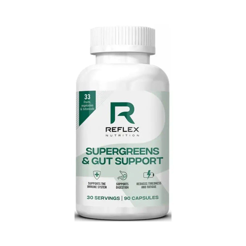 REFLEX - SUPERGREENS & GUT SUPPORT - 90 KAPSZULA