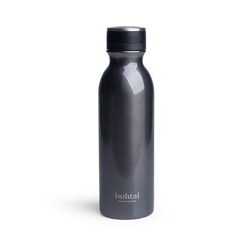 SMARTSHAKE - BOHTAL INSULATED FLASK - METALIC GREY - 600 ML