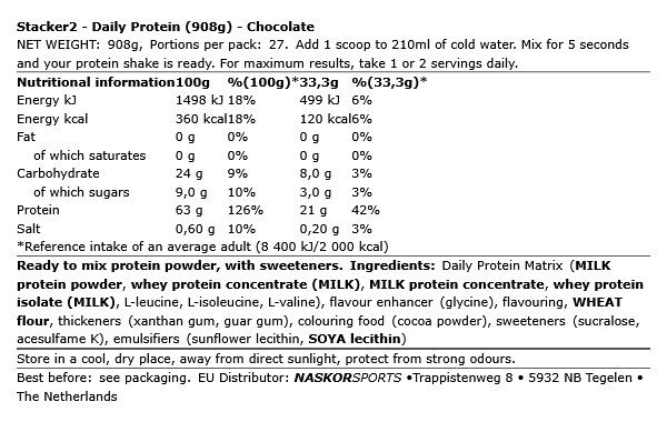 STACKER2 - DAILY PROTEIN - 908 G