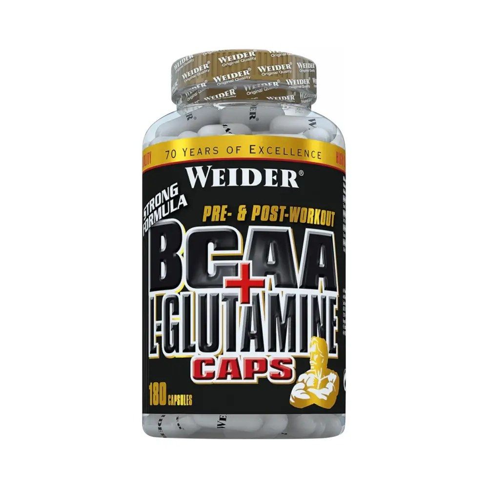 WEIDER - BCAA + L-GLUTAMINE - 180 KAPSZULA