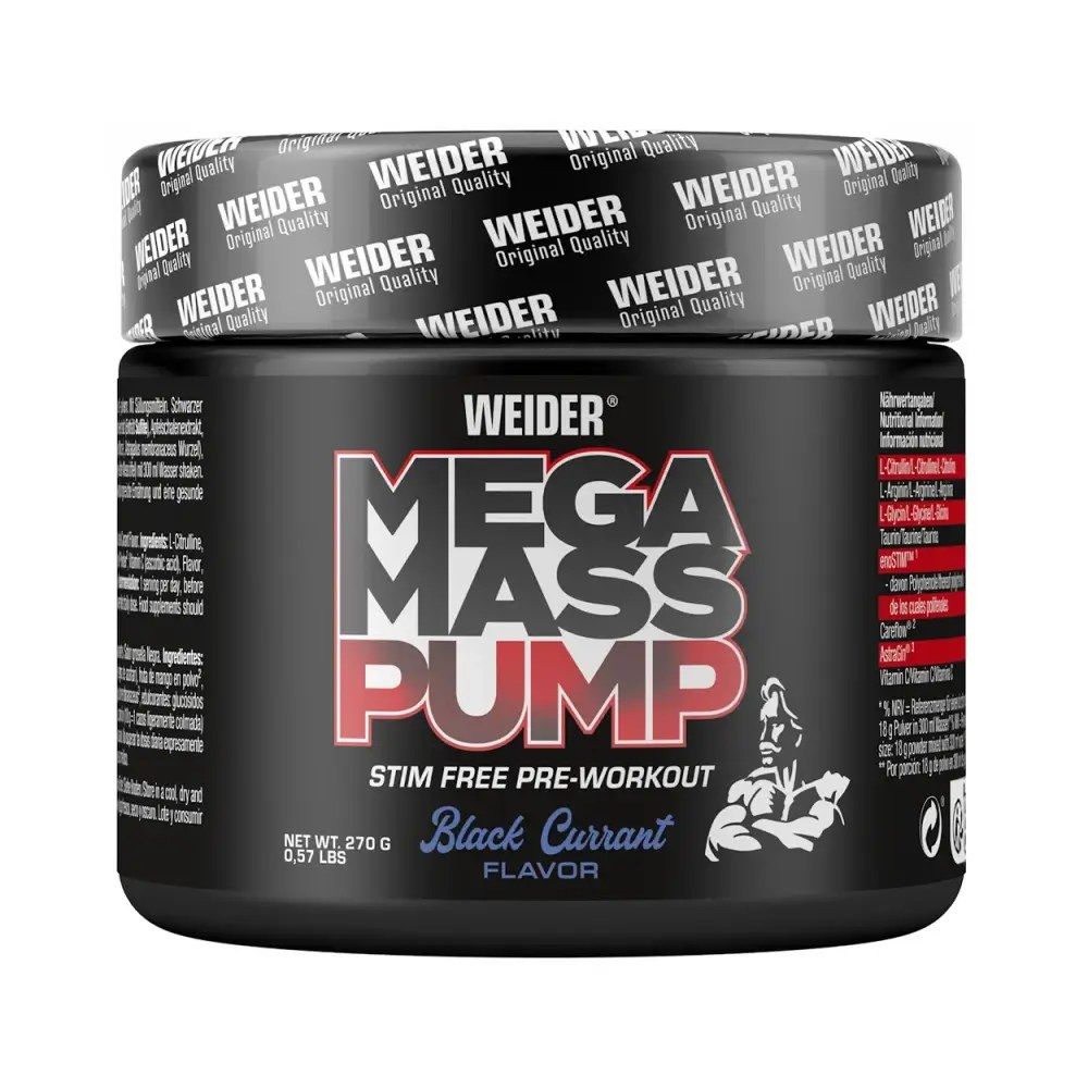 WEIDER - MEGA MASS PUMP - BLACK CURRANT - 270 G