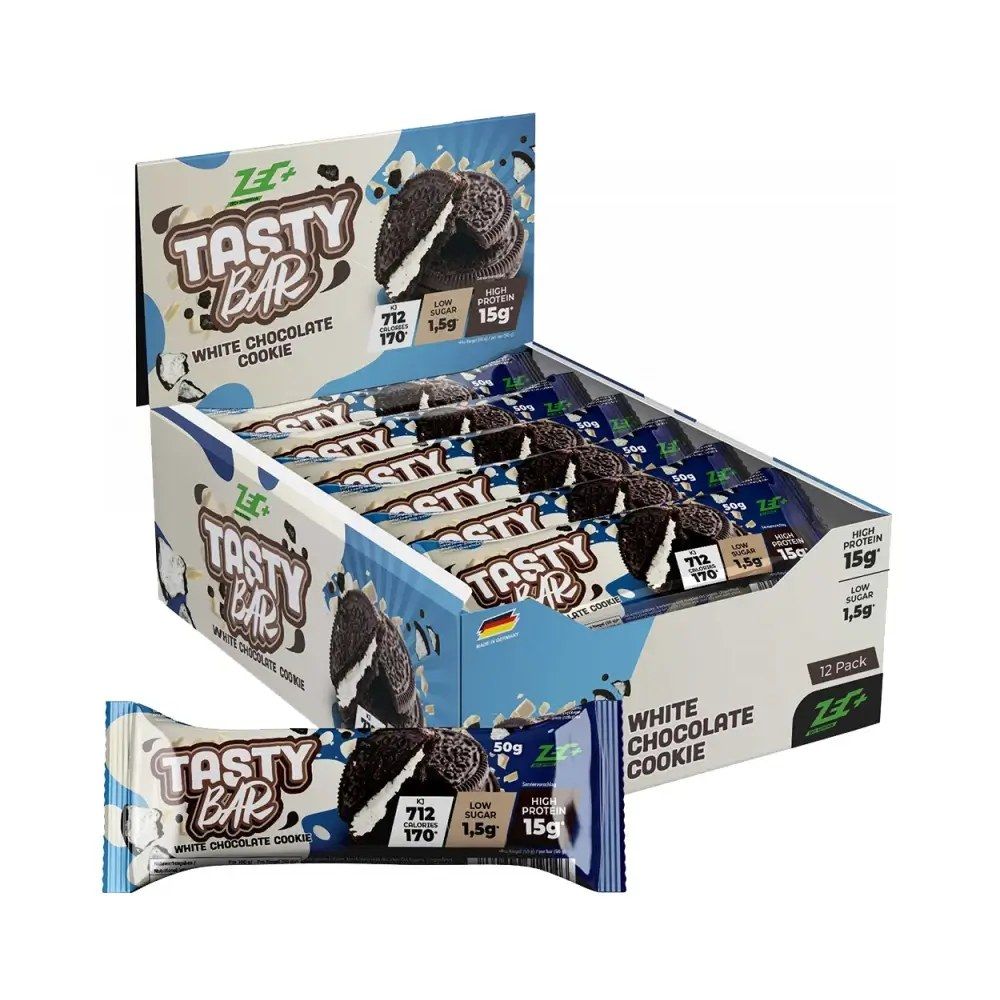 ZEC+ - TASTY BAR - WHITE CHOCOLATE COOKIE - 12 X 50 G