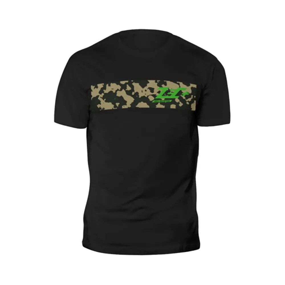 ZEC+ - T-SHIRT CAMOU SHIRT BLACK GREEN LOGO