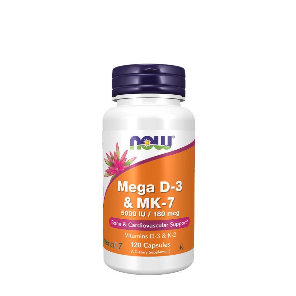 NOW FOODS - MEGA D-3 & MK-7 - 120 KAPSZULA