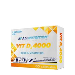 ALLNUTRITION - VIT D3, 4000 IU - 60 KAPSZULA