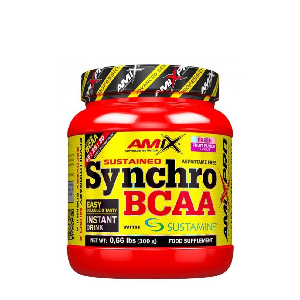 AMIX - SYNCHRO BCAA + SUSTAMINE - 300 G - FRUIT PUNCH