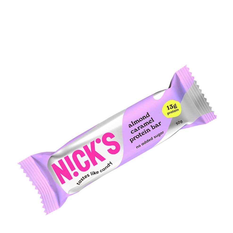 NICK'S - ALMOND CARAMEL PROTEIN BAR - 50 G
