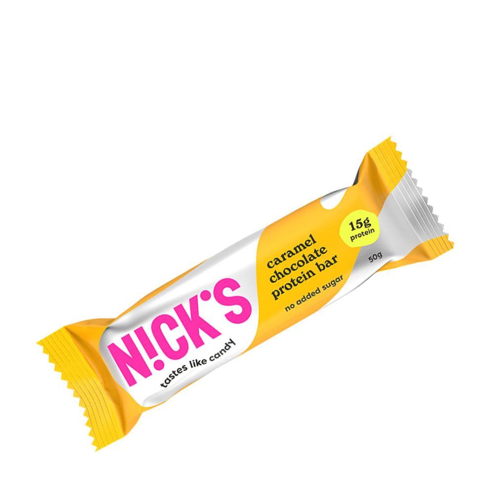 NICK'S - CARAMEL CHOCOLATE PROTEIN BAR - 50 G